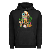 Pigment Black Mexican Hot Coffee Cup Urban Hoodie - FaDigitalArtStudio