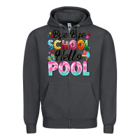 Smoke bye bye school hello pool Zipper Hoodie - BarkalooDesign