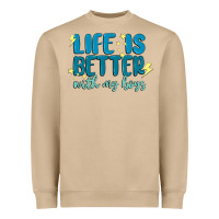 Mushroom life is better with my boys Heavyweight Sweatshirt - MaliasSmallBusiness
