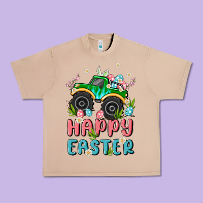 Easter Monster Truck Urban Heavy Tee Designed By Maliassmallbusiness