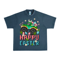 Midnight Navy easter monster truck Urban Heavy Tee - MaliasSmallBusiness