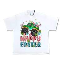 White easter monster truck Urban Heavy Tee - MaliasSmallBusiness