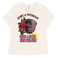 Bone just a woman who loves her welder Ladies Tee - SublimationCraftShop