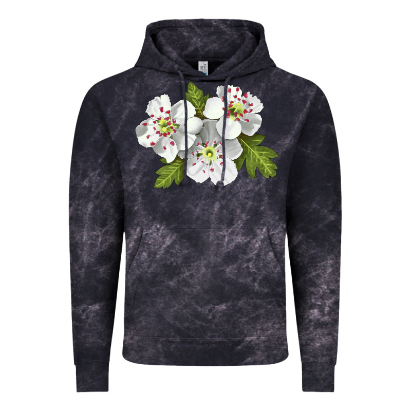 Hawthorn Flower Illustrations Vintage Hoodie by LillyAllenDesigns | Teevron
