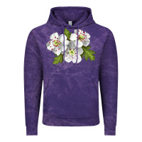 Cloud Purple Hawthorn Flower Illustrations Vintage Hoodie - LillyAllenDesigns