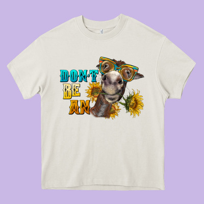 Don't Be An Ass Donkey Heavy Core Tee Designed By Barkaloodesign