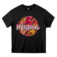 Black mama lighting bolt Heavy Core Tee - RacoonDesign