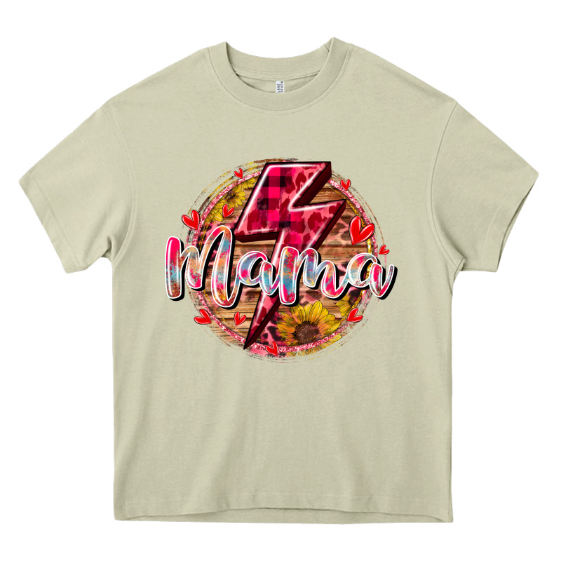 Mama Lighting Bolt Heavy Core Tee by RacoonDesign | Teevron