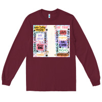 Burgundy positive affirmation Long Sleeve Tee - MaliasSmallBusiness