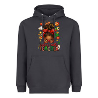 Smoke santa's favorite teacher afro messy bun Heavyweight Hoodie - texasbilliewilder