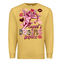 Antique Gold Cupid's dating service Valentine's Day Premium Sweatshirt - HowdyJamesFarm