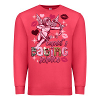Cardinal Cupid's dating service Valentine's Day Premium Sweatshirt - HowdyJamesFarm