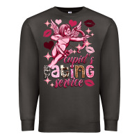 Smoke Cupid's dating service Valentine's Day Premium Sweatshirt - HowdyJamesFarm
