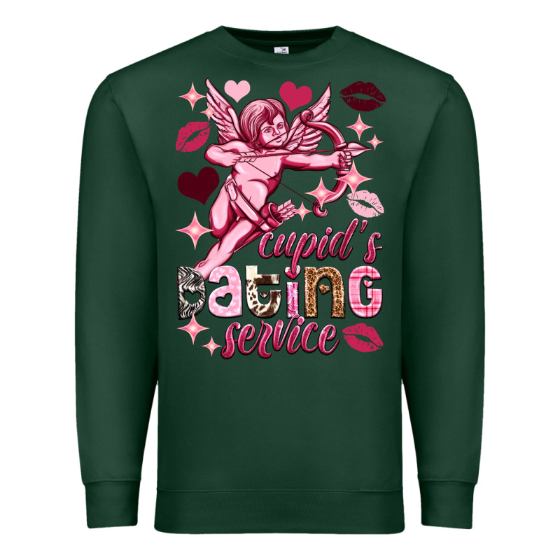 Cupid's Dating Service Valentine's Day Premium Sweatshirt by HowdyJamesFarm | Teevron