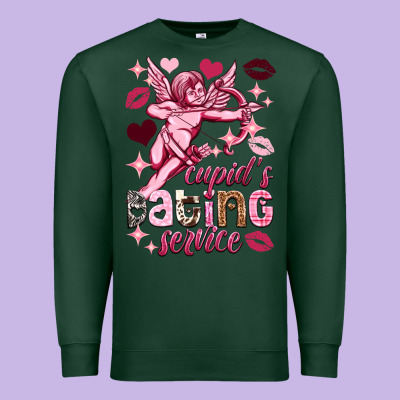 Cupid's Dating Service Valentine's Day Premium Sweatshirt Designed By Howdyjamesfarm