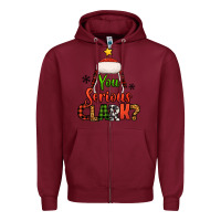 Burgundy you serious clark christmas tree Zipper Hoodie - Jasminsmagicworld
