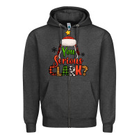 Charcoal Heather you serious clark christmas tree Zipper Hoodie - Jasminsmagicworld