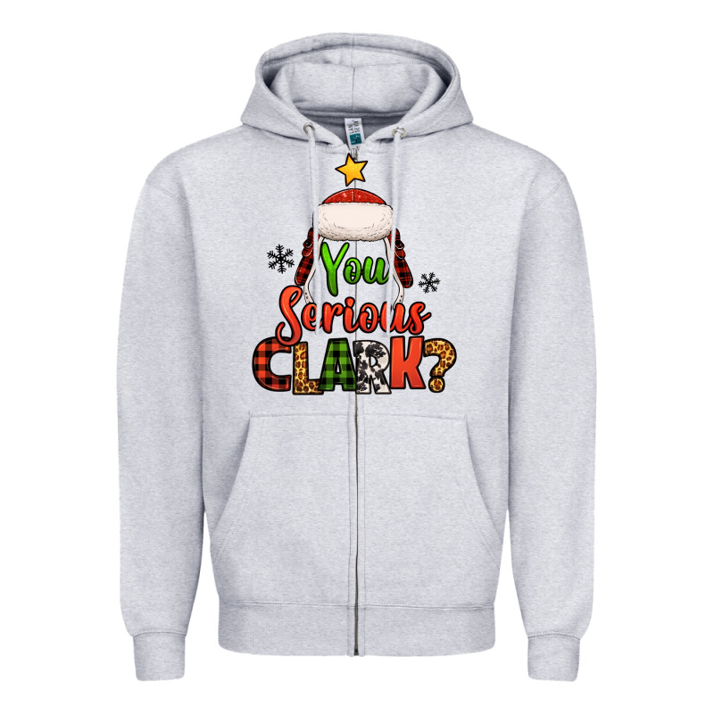 You Serious Clark Christmas Tree Zipper Hoodie by Jasminsmagicworld | Teevron
