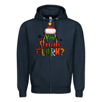 Navy you serious clark christmas tree Zipper Hoodie - Jasminsmagicworld