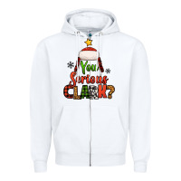 White you serious clark christmas tree Zipper Hoodie - Jasminsmagicworld