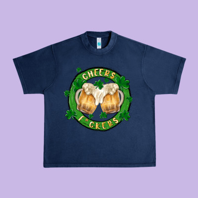 Cheers Fckers Urban Heavy Tee Designed By Maliassmallbusiness
