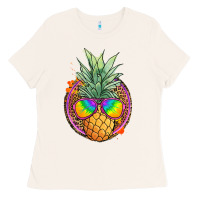 Bone pineapple and glasses Ladies Tee - JahusDesignShop