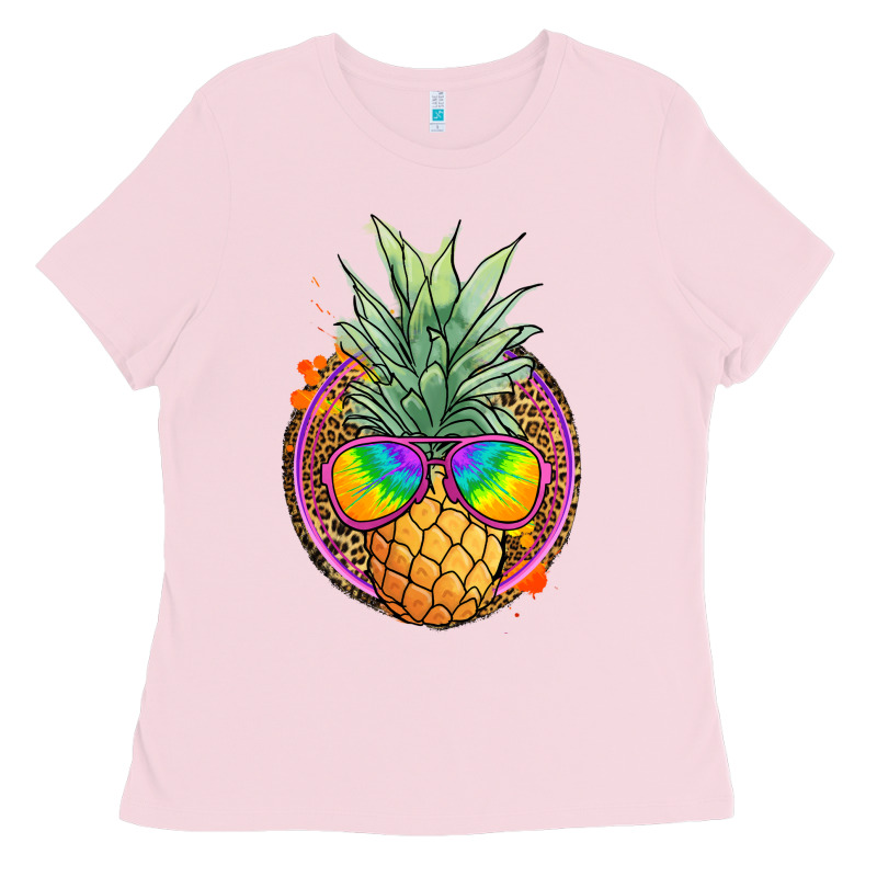 Pineapple And Glasses Ladies Tee by JahusDesignShop | Teevron