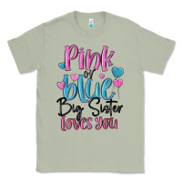 Matcha pink or blue big sister loves you Classic Tee - MaliasSmallBusiness