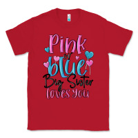 Red pink or blue big sister loves you Classic Tee - MaliasSmallBusiness