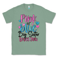 Sage pink or blue big sister loves you Classic Tee - MaliasSmallBusiness