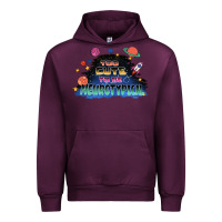 Mauve Wine Too cute to be neurotypical Urban Hoodie - FaDigitalArtStudio