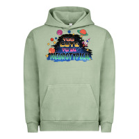 Pigment Oil Green Too cute to be neurotypical Urban Hoodie - FaDigitalArtStudio