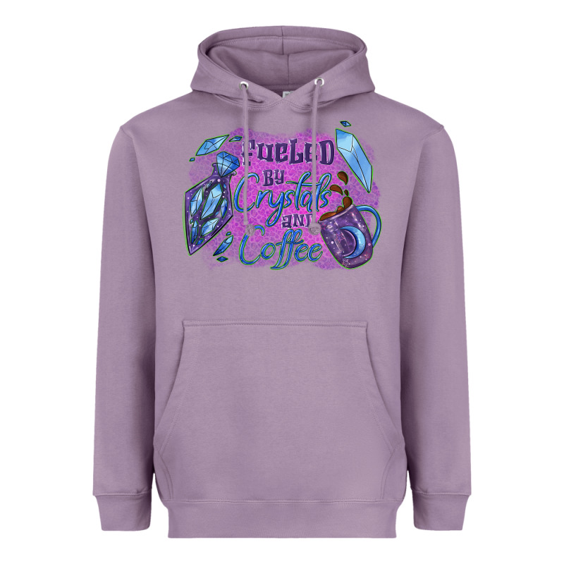 Fueled By Crystals And Coffee Halloween Heavyweight Hoodie by NancyCooperArtShop | Teevron