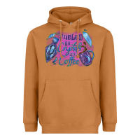 Meerkat Fueled by crystals and coffee halloween Heavyweight Hoodie - NancyCooperArtShop