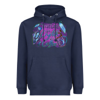 Navy Fueled by crystals and coffee halloween Heavyweight Hoodie - NancyCooperArtShop