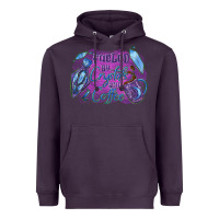 Plum Fueled by crystals and coffee halloween Heavyweight Hoodie - NancyCooperArtShop
