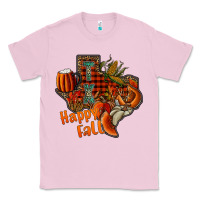 Bubblegum Pink happy fall texas Classic Tee - CowhideDigitalArt