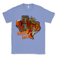 Colony Blue happy fall texas Classic Tee - CowhideDigitalArt