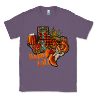 Lavender happy fall texas Classic Tee - CowhideDigitalArt