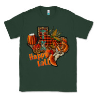 Sports Green happy fall texas Classic Tee - CowhideDigitalArt