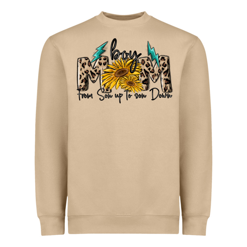 Boy Mom From Son Up To Sun Down Heavyweight Sweatshirt by MaliasSmallBusiness | Teevron