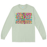 Matcha my temper goes from zerobail money real quick Long Sleeve Tee - NancyCooperArtShop
