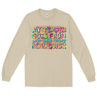 Mushroom my temper goes from zerobail money real quick Long Sleeve Tee - NancyCooperArtShop