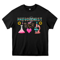 Black phlebotomist tech Heavy Core Tee - CowhideDigitalArt
