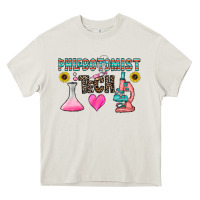 Cream phlebotomist tech Heavy Core Tee - CowhideDigitalArt