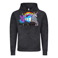 Peace Love Unicorn Vintage Hoodie | Teevron