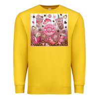 Lemon cafecito y chisme with leopard tumbler tbs Premium Sweatshirt - TumblerDesignByShophia