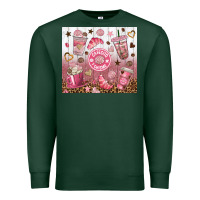 Sports Green cafecito y chisme with leopard tumbler tbs Premium Sweatshirt - TumblerDesignByShophia