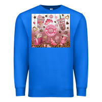 True Royal cafecito y chisme with leopard tumbler tbs Premium Sweatshirt - TumblerDesignByShophia