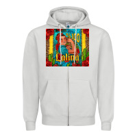Dove Grey hundred percent latina strong woman Zipper Hoodie - Jasminsmagicworld